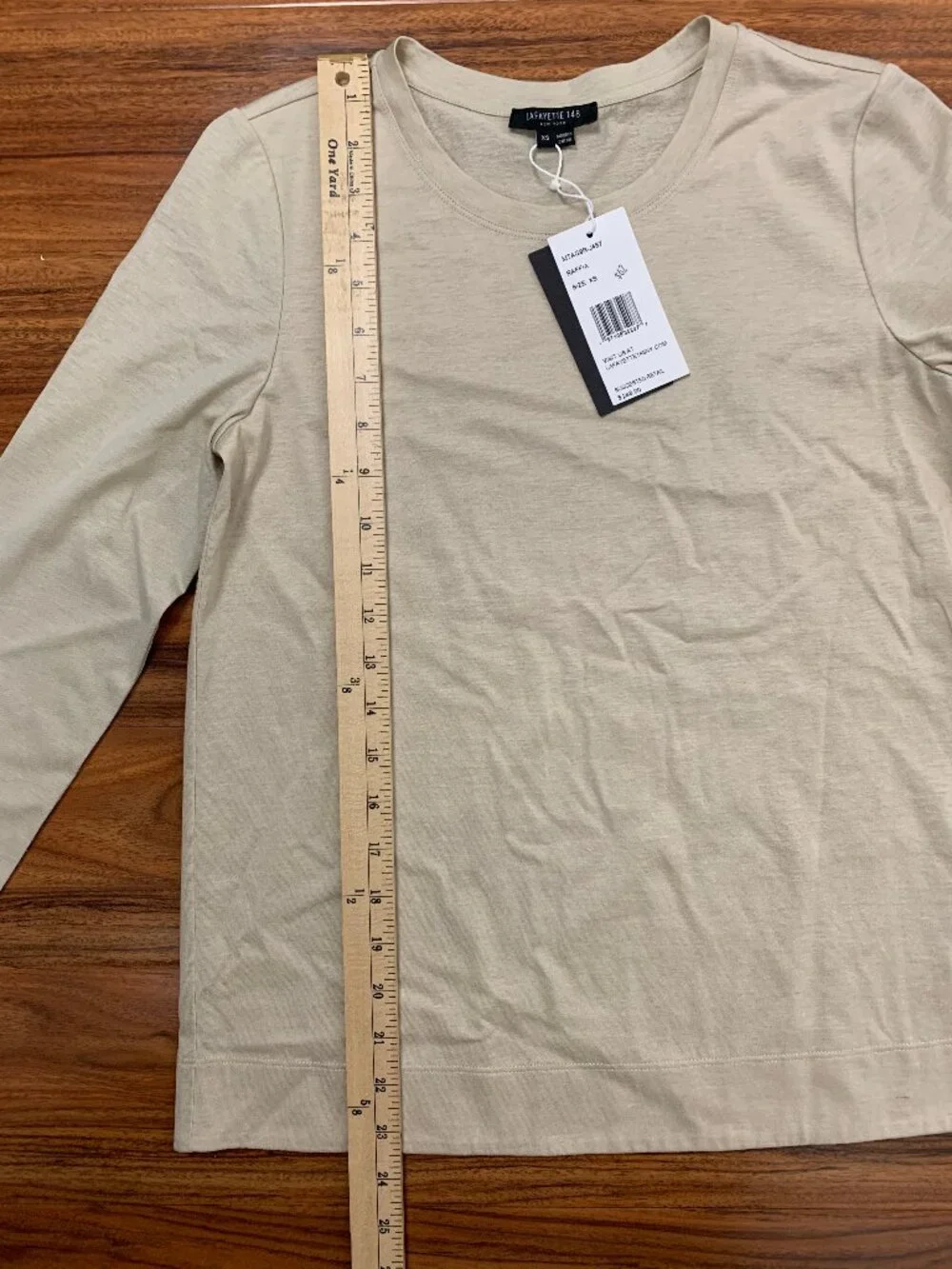 Lafayette 148 Raffia Hemp Blend Long Sleeve Top NWT - Picture 7 of 10